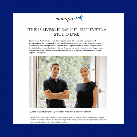 Entrevista a STUDIOLYKE en Monapart Magazine