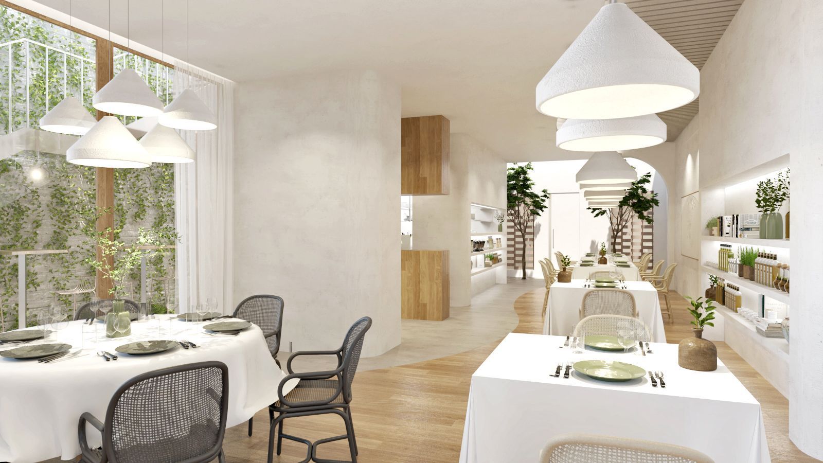 A fuego lento… Diseño de restaurante en Alicante (3D)