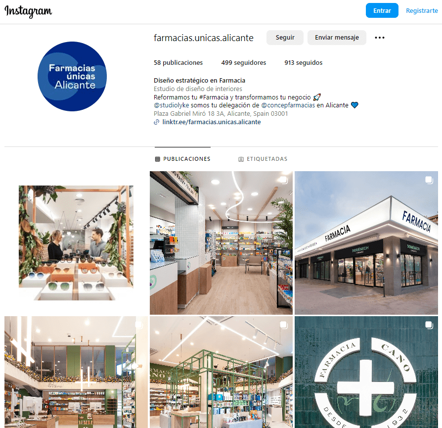 creamos farmacias unicas studiolyke concep alicante instagram